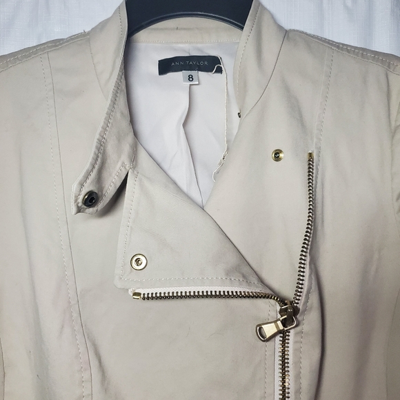 Sample Jacket 8 moto Ann Taylor marked "sample" READ - Picture 5 of 10